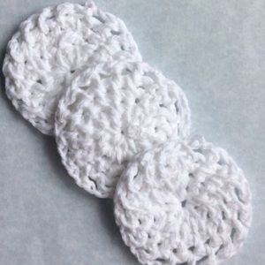 Cotton pads, rounds, makeup remover tool